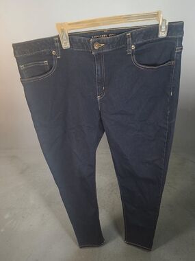 Michael Kors Wimens Izzy Navy Skinny Jeans with Contrast Stitching